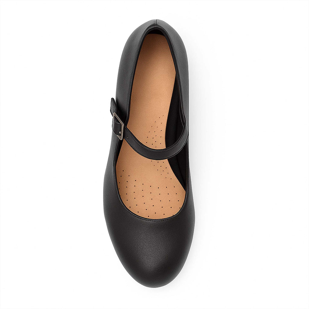 Zapatos de Huaso Mujer Medio con Correa Ajustable
