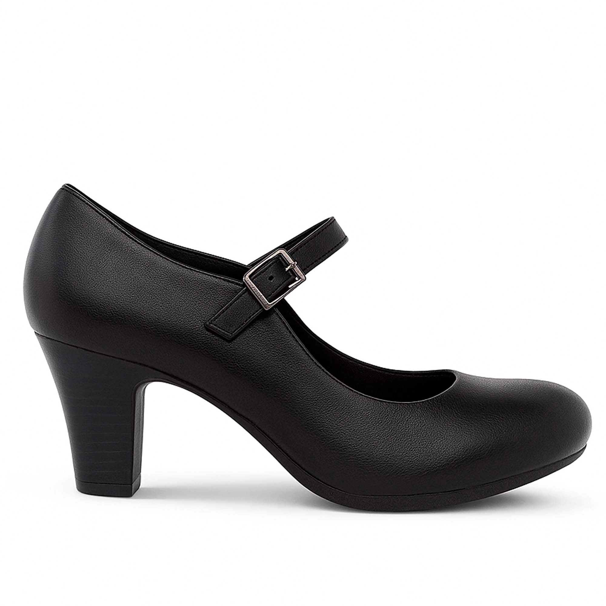 Zapatos de Huaso Mujer Medio con Correa Ajustable