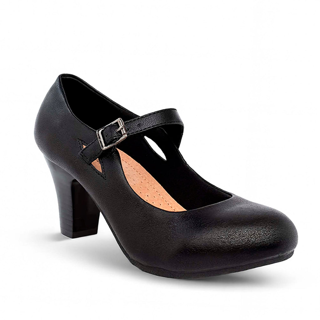 Zapatos de Huaso Mujer Medio con Correa Ajustable