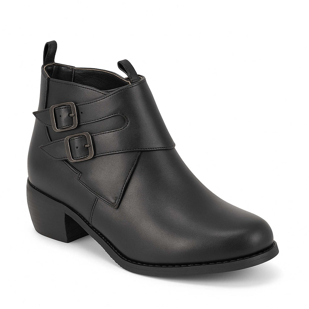 Zapatos de Huaso Niño con Hebillas Laterales Ajustables