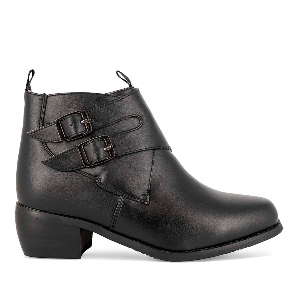 Zapatos de Huaso Niño con Hebillas Laterales Ajustables