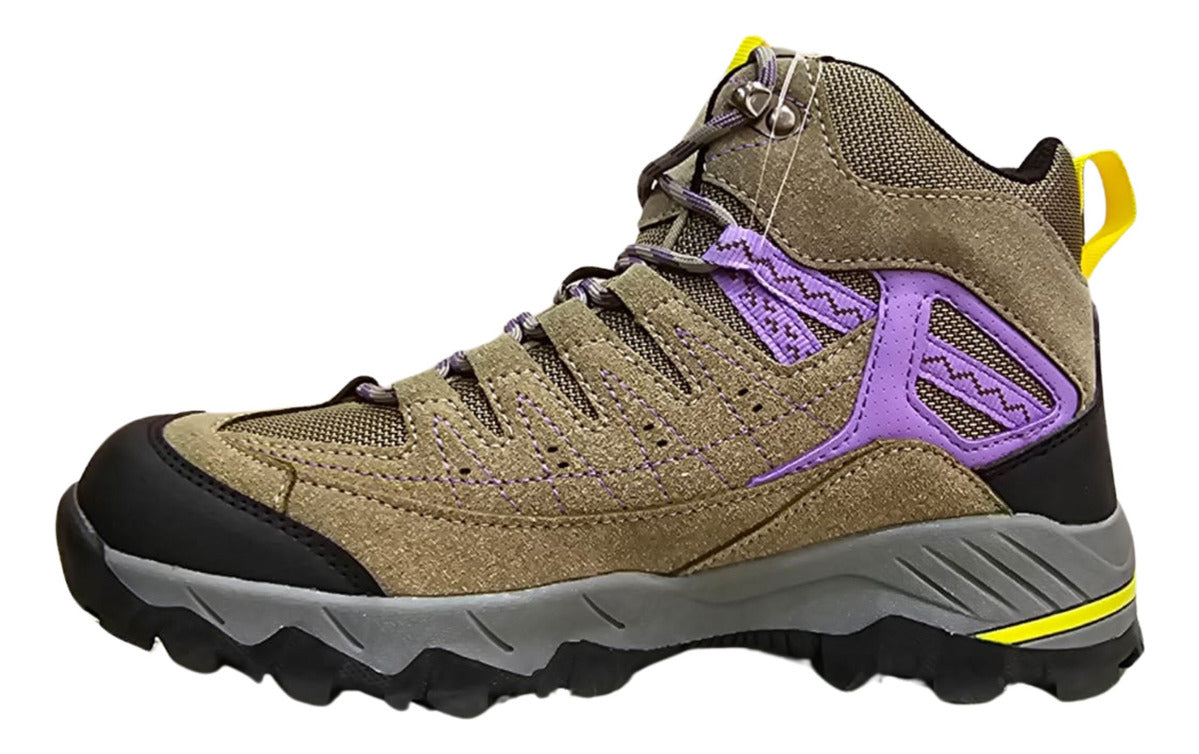 Botines Trekking Mujer Con Refuerzo De Tobillo Y Suela Grip