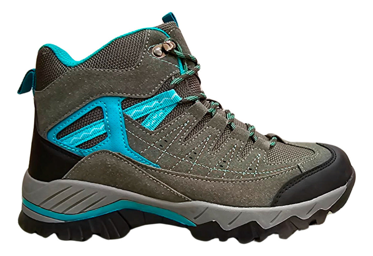 Botines Trekking Mujer Con Refuerzo De Tobillo Y Suela Grip